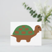Carte Postale tortue drôle (Debout devant)