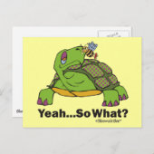 Carte Postale Tortue et abeille (Devant / Derrière)