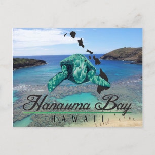 Carte Postale Tortue Hawaii Hanauma Bay - Honu