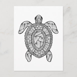 Carte Postale Tortue inspirée