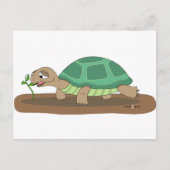 Carte Postale Tortue mangeant (Devant)