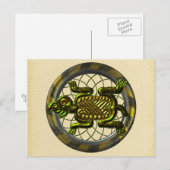 Carte Postale Tortue maya (Devant / Derrière)