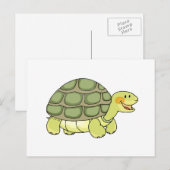 Carte Postale Tortue mignonne (Devant / Derrière)