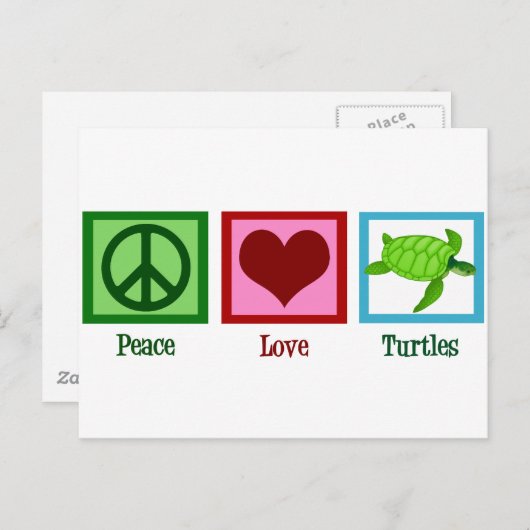 Carte Postale Tortue mûre (Devant / Derrière)