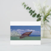 Carte Postale tortue rapide (Debout devant)