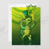 Carte Postale Tortue Saint Patrick (Devant / Derrière)