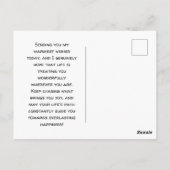 Carte Postale Tortue Solitaire Anniversaire d'un Ami à Distance (Dos)