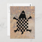 Carte Postale Tortue stylisée - Mimbres Poterie Design (Devant / Derrière)