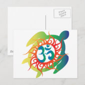 Carte Postale Tortue-Tatto-Vibrante (Devant / Derrière)