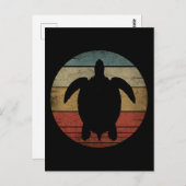 Carte Postale TORTUE vintage (Devant / Derrière)
