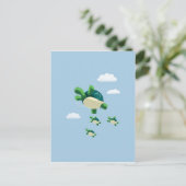 Carte Postale Tortue volante (Debout devant)