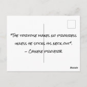 Carte Postale Tortue volante (Dos)