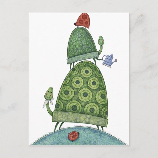 Carte Postale Tortues (Devant)