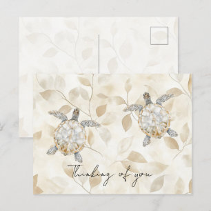 Carte Postale Tortues de mer de Cream Beach vous pensant