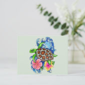 Carte Postale Tortues de mer tropicales (Debout devant)