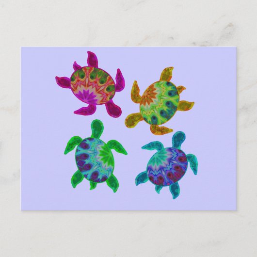 Carte postale Tortues peintes multiples (Devant)