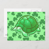 Carte Postale Tortues vertes Lucky (Devant / Derrière)
