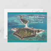 Carte Postale Tortugas sec Fort Jefferson (Devant / Derrière)