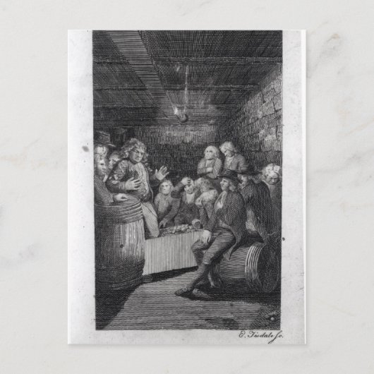 Carte Postale Tory Pandemonium, de John Trumbull (Devant)