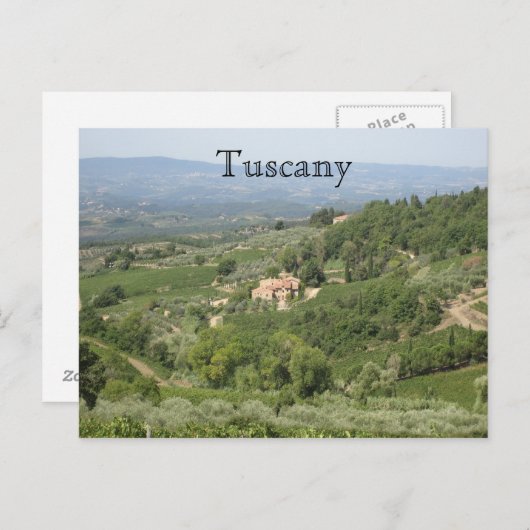 Carte Postale Toscane (Devant / Derrière)