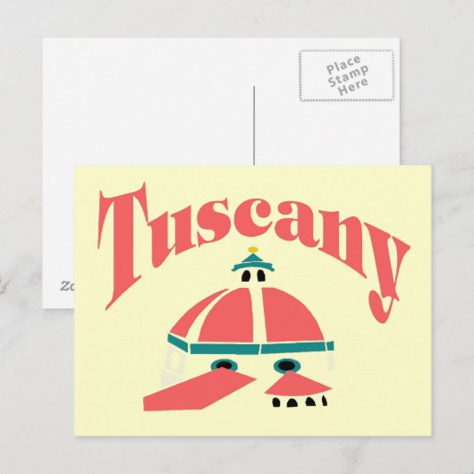 Carte Postale Toscane (Devant / Derrière)