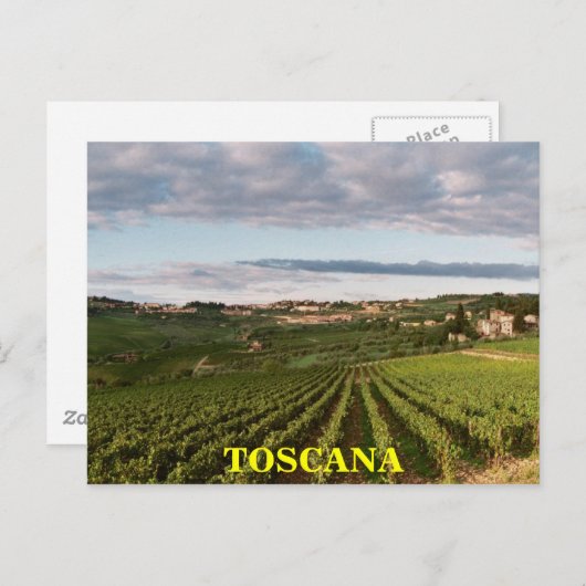 Carte Postale Toscane (Devant / Derrière)