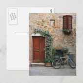 Carte postale toscane de bicyclette (Devant / Derrière)