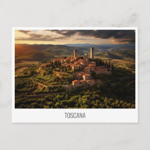 Carte postale Toscane, Italie