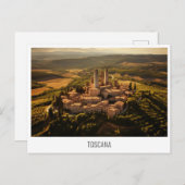 Carte postale Toscane, Italie (Devant / Derrière)