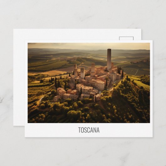 Carte postale Toscane, Italie (Devant / Derrière)