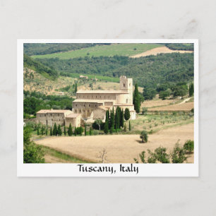 Carte Postale Toscane Italie Abbaye de Sant'Antimo dans les cham