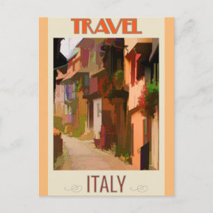 Carte Postale Toscane Italie Abstrait Voyage coloré italien