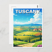 Carte Postale Toscane Italie Campagne (Devant / Derrière)