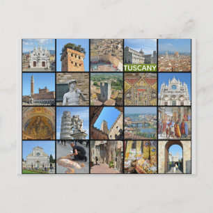 Carte Postale Toscane Italie Italie Voyage italien Collage photo