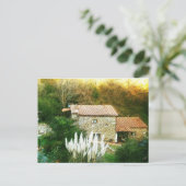 Carte Postale Toscane, Italie. Maison rustique. (Debout devant)
