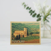Carte postale Toscane Italie Vintage voyage (Debout devant)
