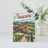 Carte Postale Toscane vintage (Debout devant)
