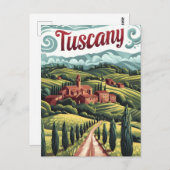 Carte Postale Toscane vintage (Devant / Derrière)
