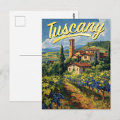 Carte Postale Toscane vintage (Devant / Derrière)