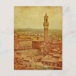 Carte Postale Toscane vintage, Sienne médiévale