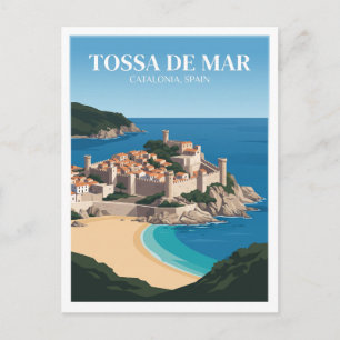 Carte Postale Tossa de Mar Espagne Souvenir