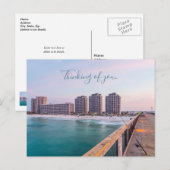 Carte Postale Tôt à Navarre Beach Floride Pêche Pensant à toi (Devant / Derrière)