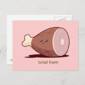 Carte Postale Total du jambon (Devant / Derrière)