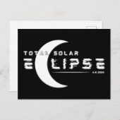CARTE POSTALE TOTAL SOLAIRE ECLIPSE 2024 (Devant / Derrière)