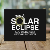 Carte Postale Total Solaire Eclipse 2024 - Date et emplacement p