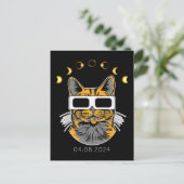 Carte Postale Total Solaire Eclipse Chat Visionneuse solaire 8 a (Debout devant)