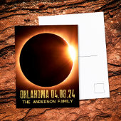 Carte Postale Total Solaire Eclipse Oklahoma 2024 Personnalisé