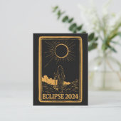 Carte Postale Total Solaire Eclipse USA 8 avril 2024 Celestial (Debout devant)