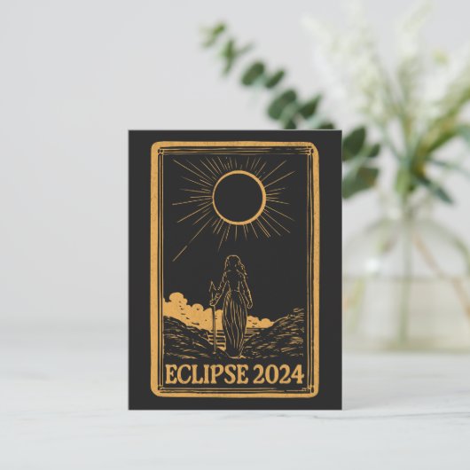 Carte Postale Total Solaire Eclipse USA 8 avril 2024 Celestial (Debout devant)