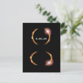 Carte Postale Total Solar Eclipse 8th April 2024 (Debout devant)